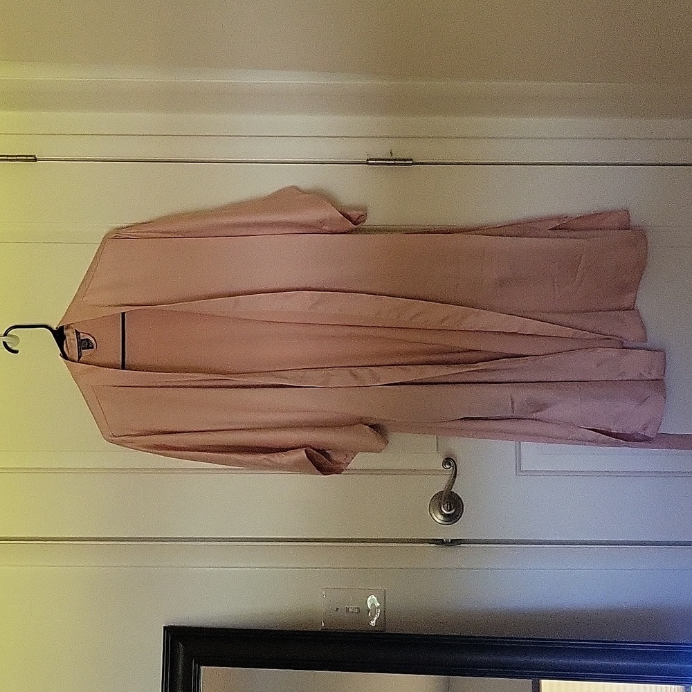 Victoria Secret Satin Kimono neutral pink medium/large robes with sash